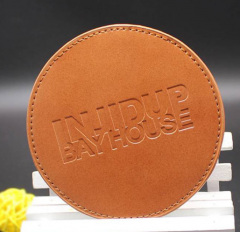 Leather coaster