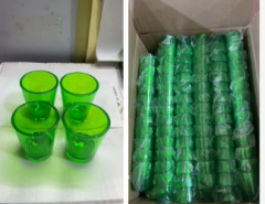 PS Plastic white wine cup