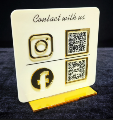 Acrylic QR Code Stand