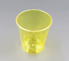 PS Color transparent disposable plastic cup