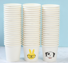 Small paper tasting cup