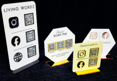Acrylic QR Code Stand