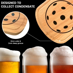 Wooden Pickleball Paddle Coaster