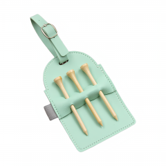Premium PU Leather Golf Tee Holder