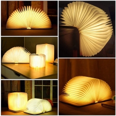 Foldable book lamp