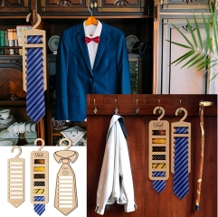 Wooden Tie Rack