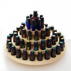 360° Rotating Wooden Essential Oil Organizer Tray