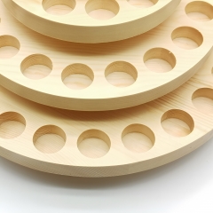 360° Rotating Wooden Essential Oil Organizer Tray