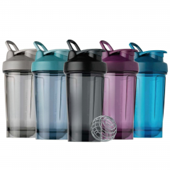 Portable plastic fitness shaker cup