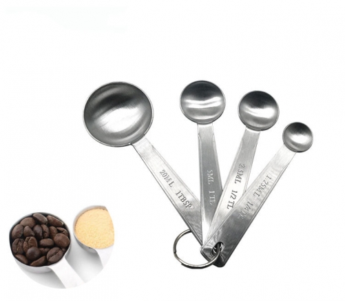 4Pcs Stainless Steel Measuring Spoon Set