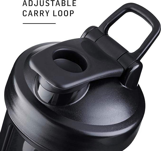 Portable plastic fitness shaker cup