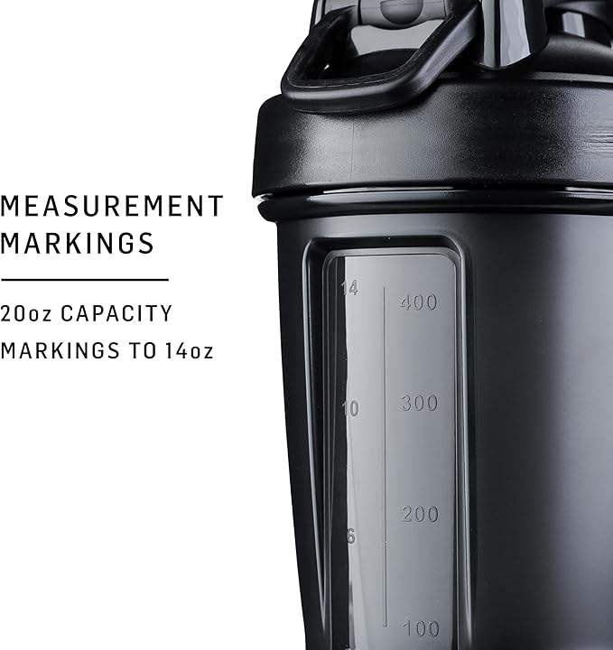 Portable plastic fitness shaker cup
