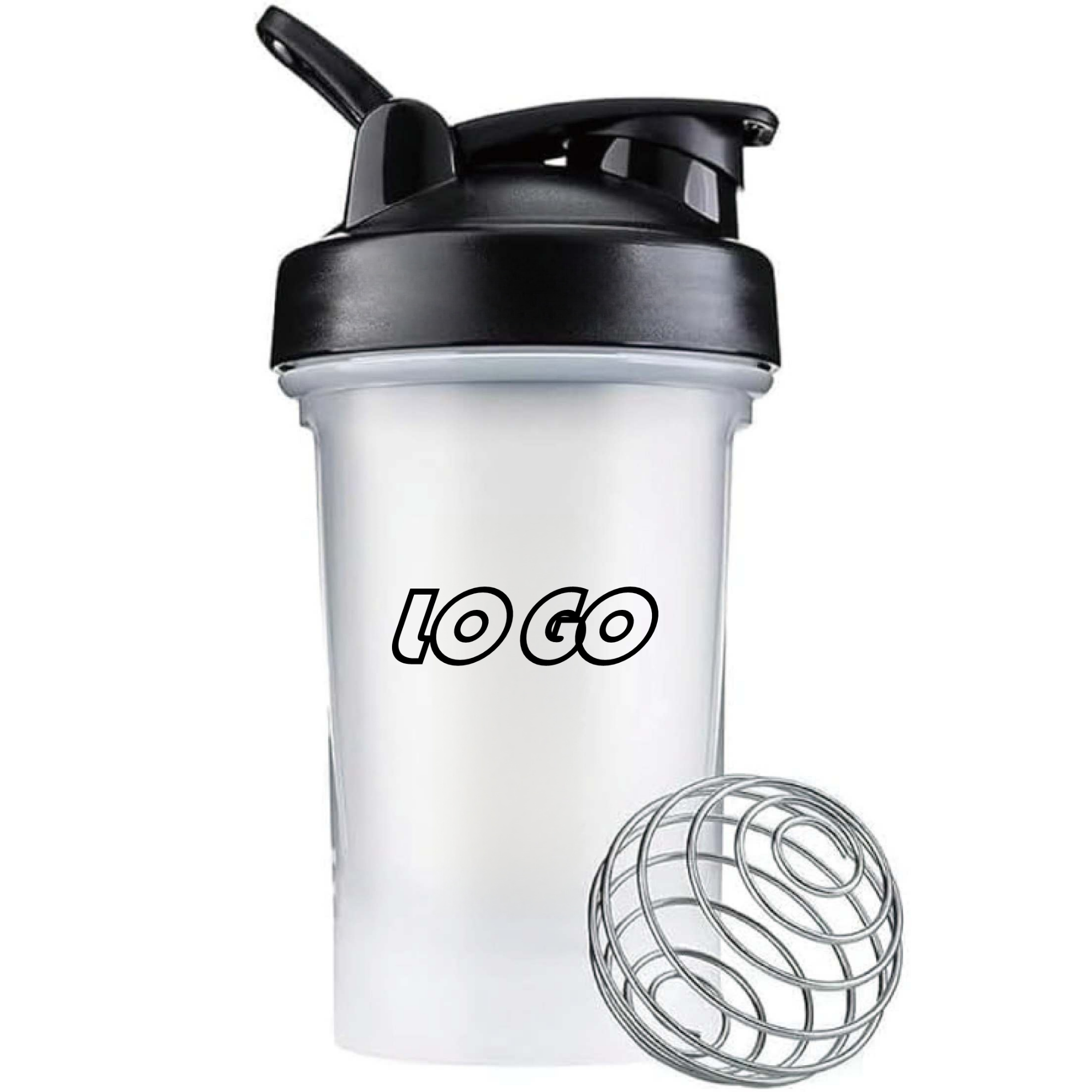 Portable plastic fitness shaker cup