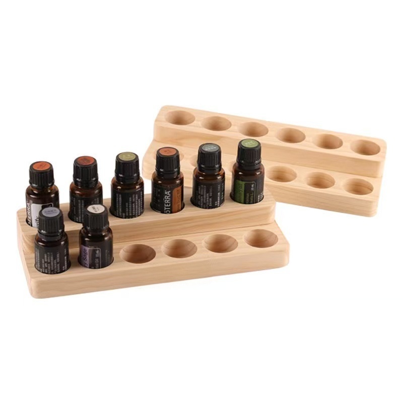 Stackable Wooden Essential Oil Bottle Holder