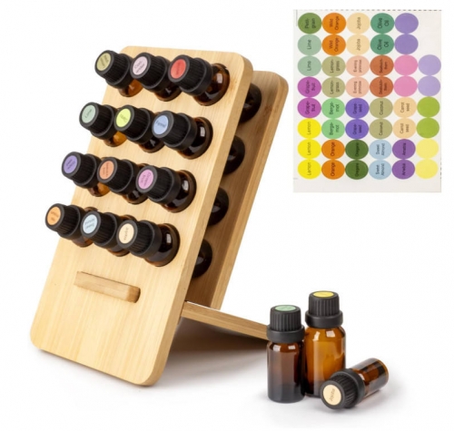 Bamboo Essential Oil Display Rack