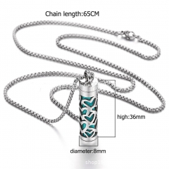 Cylinder Essential Oil Diffuser Necklace