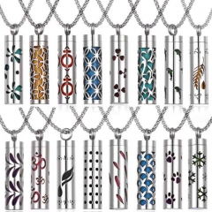 Cylinder Essential Oil Diffuser Necklace