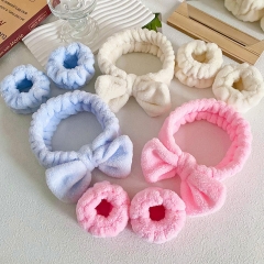 Bow Tie Makeup Headband Set