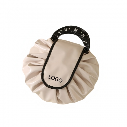 Drawstring Makeup Bag With Hand