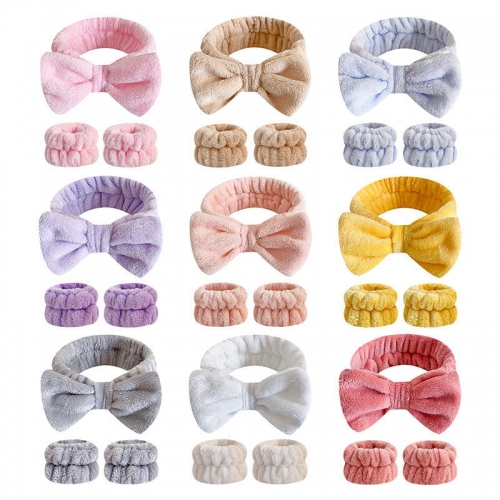 Bow Tie Makeup Headband Set