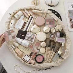 Drawstring Makeup Bag With Hand