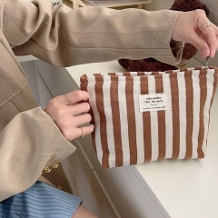RPET Striped Makeup Bag