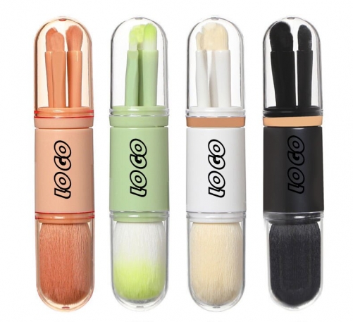 4 In 1 Retractable Makeup Brush Set