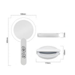 Lighted Makeup Mirror With Handle