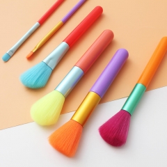 10 Pcs Colourful Makeup Brushes
