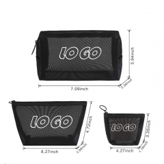 Portable Mesh Makeup Bag