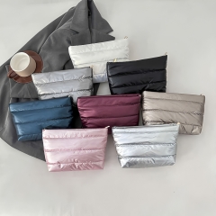 Quilted Cotton Makeup Bag