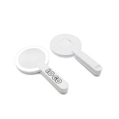 Lighted Makeup Mirror With Handle