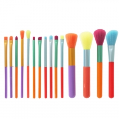 10 Pcs Colourful Makeup Brushes