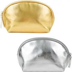 PU Leather Zipper Makeup Bag