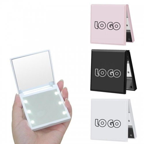 Folding Makeup Mirror With Light