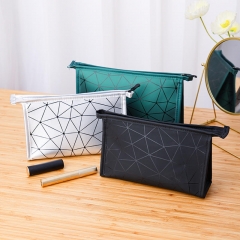 PU Diamond Printed Makeup Pouch