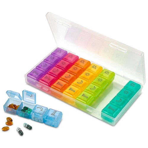 Rainbow 7 Days Pill Box