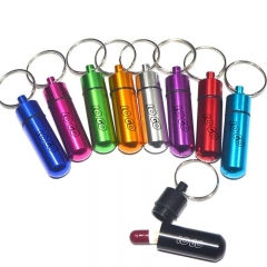 Small Portable Pill Case With Keychain