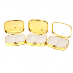 Metal Pill Box With Mirror