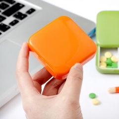 Push Pull Square Pill Box