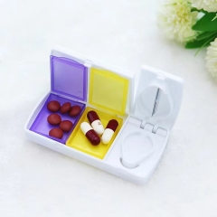 Travel Pill Organizer With Cutter