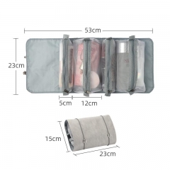 4 Fold Detachable Roll Up Makeup Bag