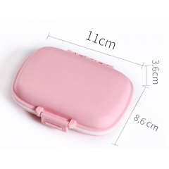 Wheat Straw Portable Pill Storage Case