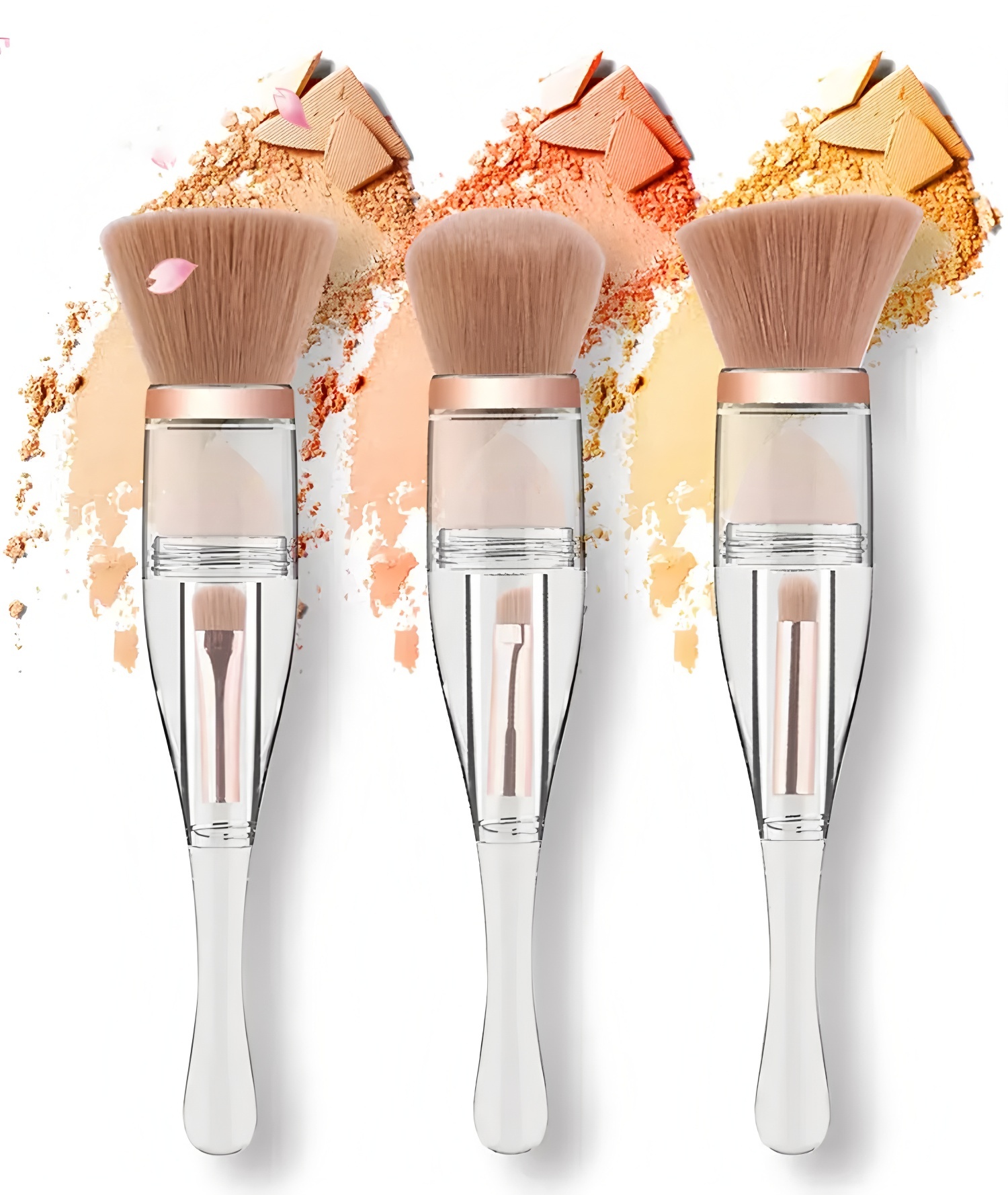 3 In 1 Makeup Brush