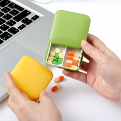 Push Pull Square Pill Box
