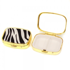 Metal Pill Box With Mirror