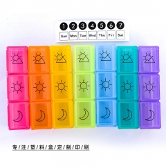 Rainbow 7 Days Pill Box