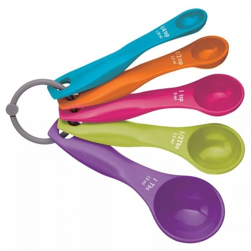 5Pcs Colorful Plastic Measuring Spoon Set