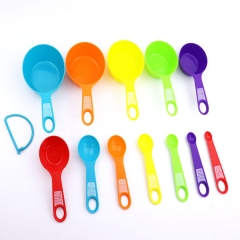 12 Pcs Plastic Measuring Spoon Set