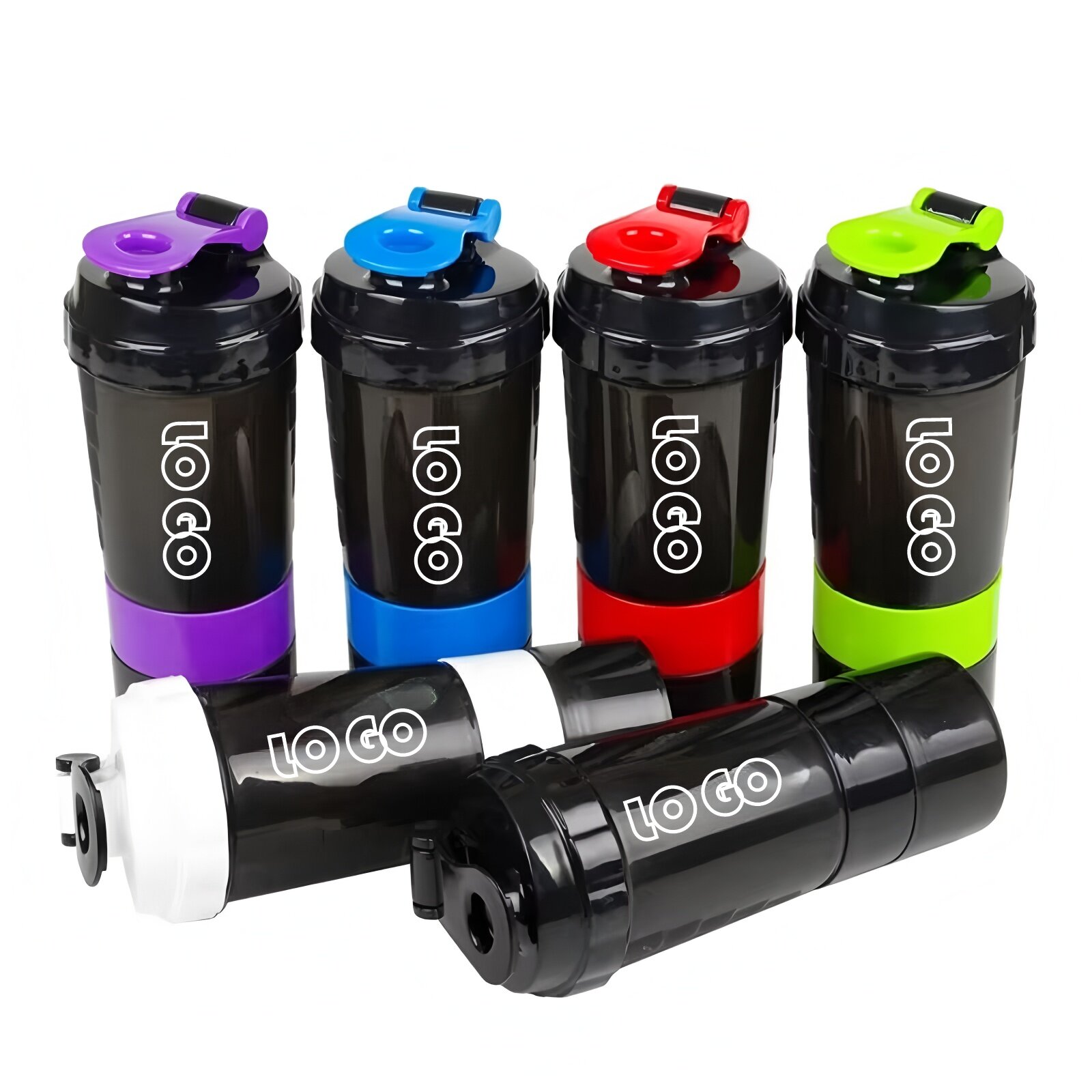 Custom Logo Leak Proof 3 Layer Twist Off Shaker Cup